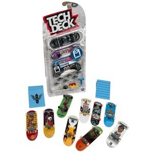 Lot of Tech Deck & Other Mini Skateboards Extra Parts Pieces Wheels Stairs Ramp